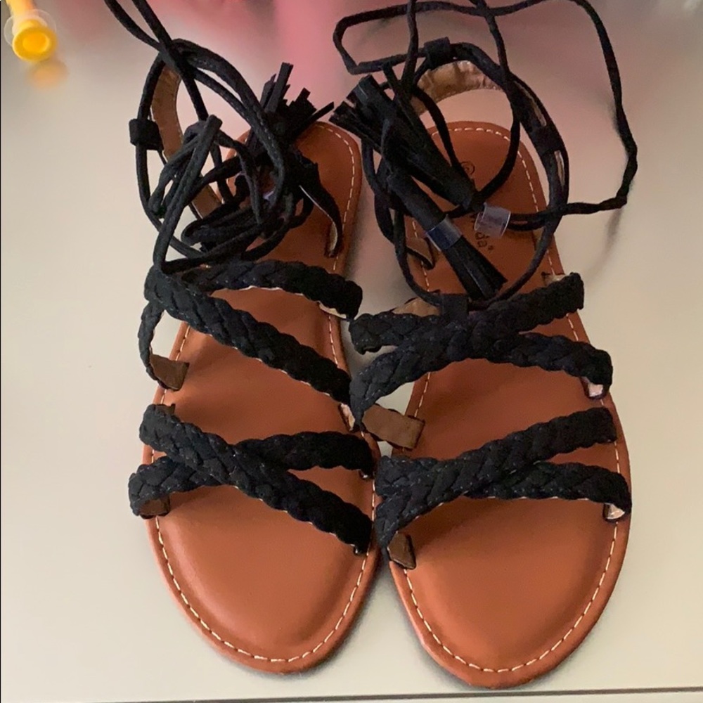 Lace up sandals